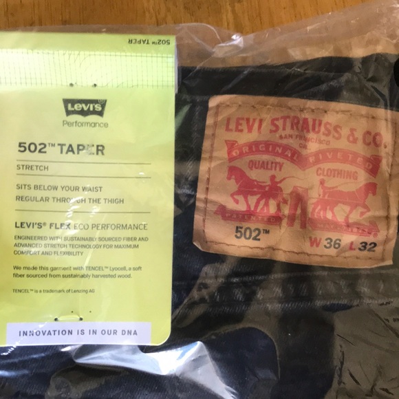 Levi's Other - Levi 502 Jeans 36x32 Black